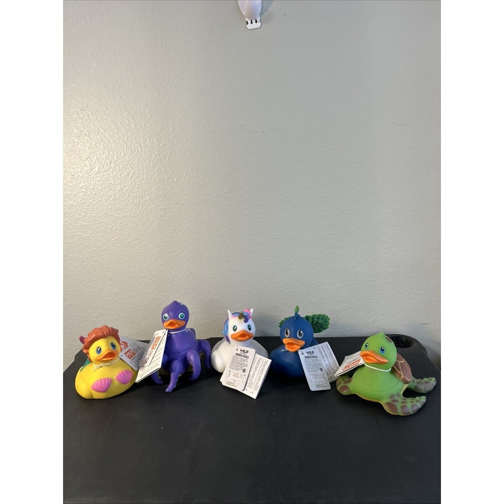 Wild Republic Rubber Figures 4" set of 5 ,  3 sets available